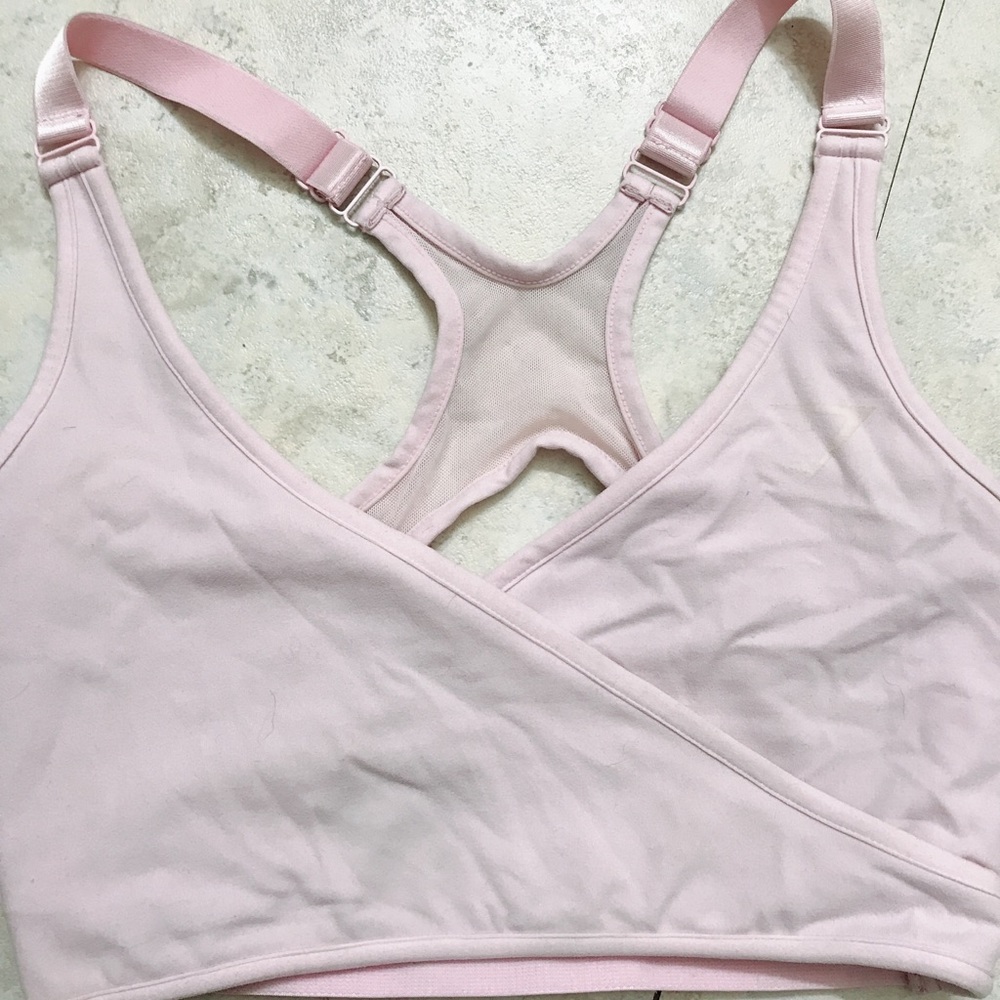 Gymshark Chalk Pink Elite Sports Bra Sz Small